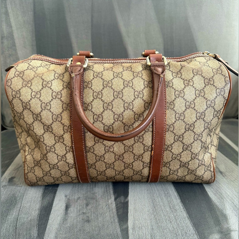 Pre-loved Authentic Gucci Vintage GG Supreme Medium Joy Boston Bag - Picture 6 of 16